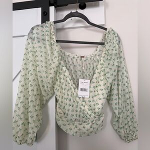 Free People Cropped Blouse
